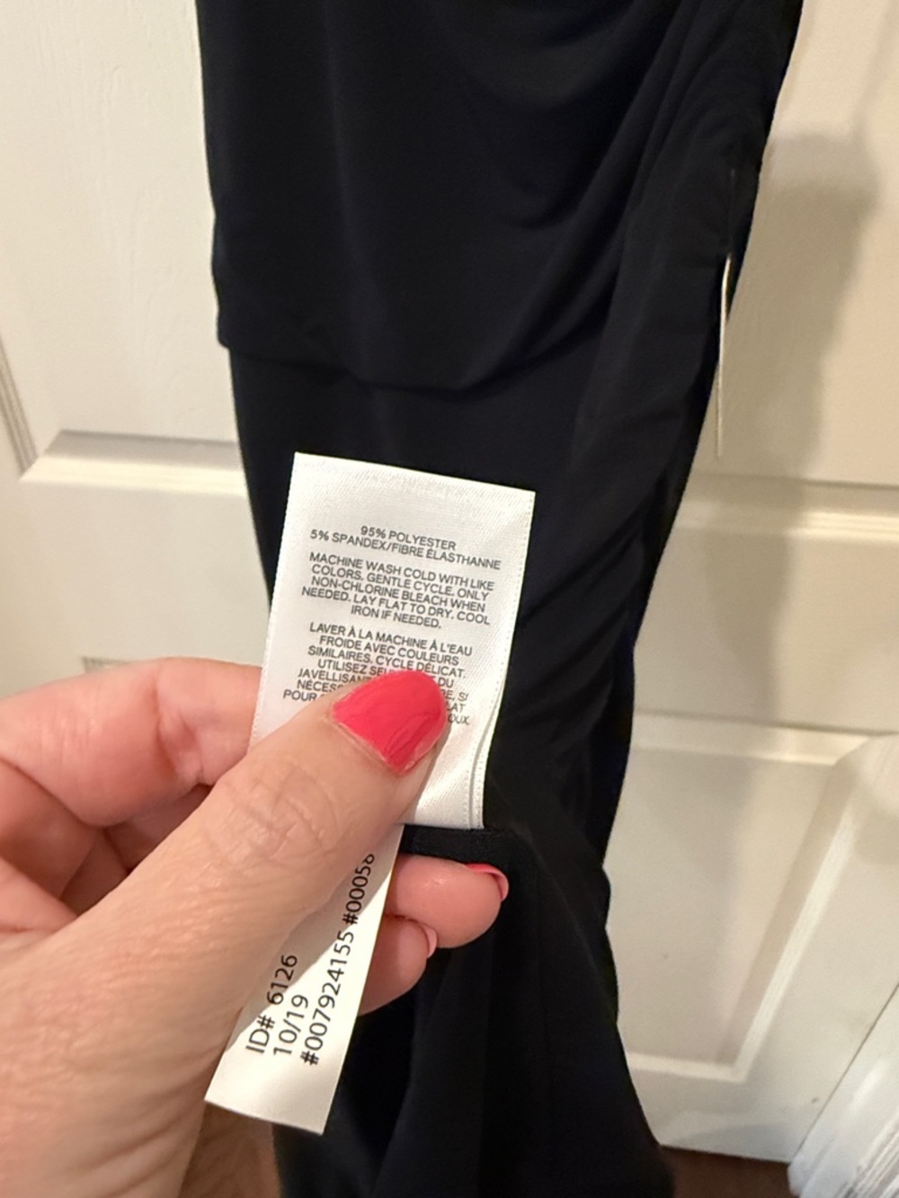 Express NWT black one shoulder ruched dress, large - Picture 6 of 8